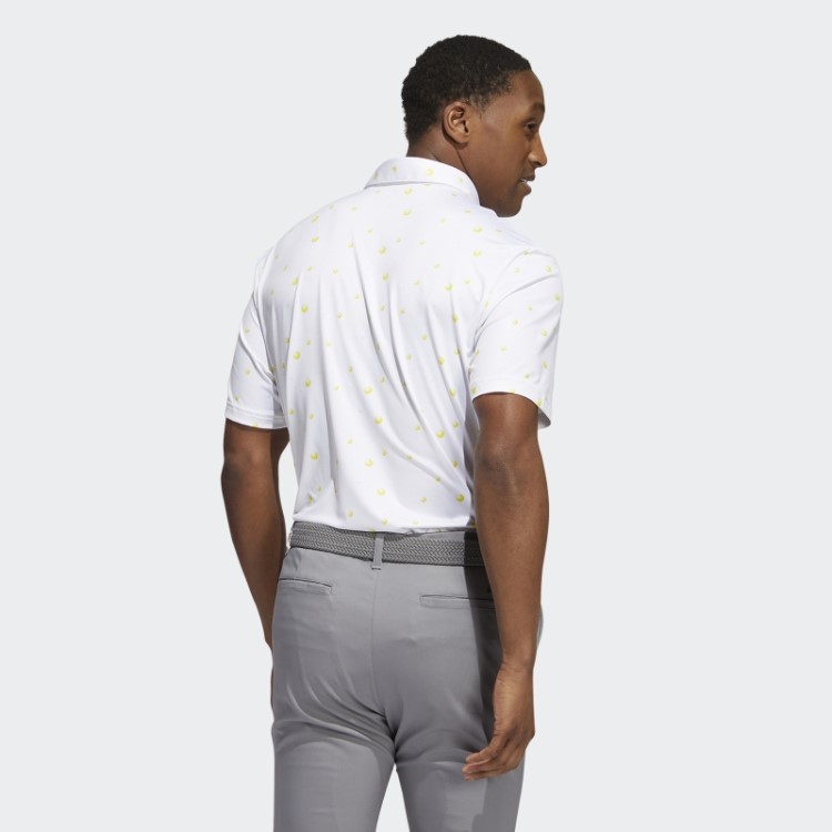 Camisa Polo Branca Com Estampa Allover Adidas Ultimate365