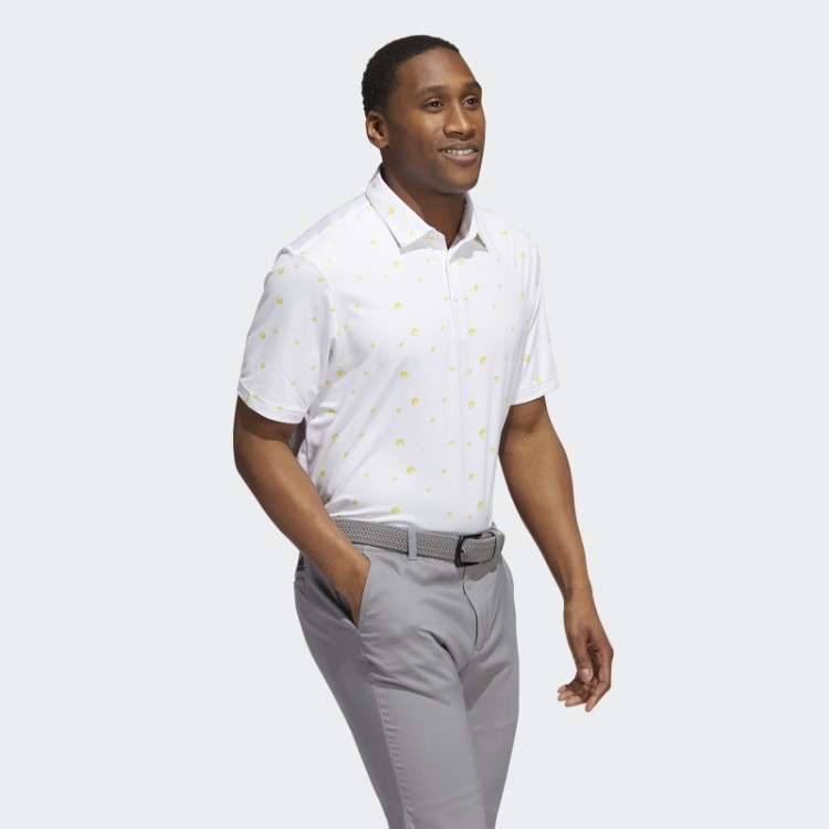 Camisa Polo Branca Com Estampa Allover Adidas Ultimate365