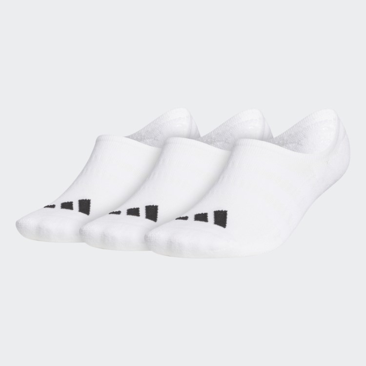 Meias Invisíveis 3 Pares Branco Adidas