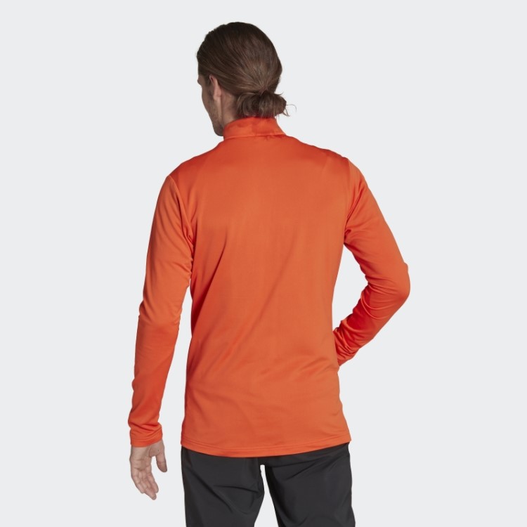 Jaqueta De Lã Laranja Terrex Multi Primegreen Com Zíper Completo Adidas
