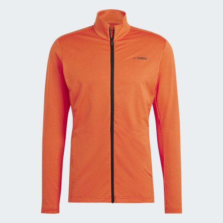 Jaqueta De Lã Laranja Terrex Multi Primegreen Com Zíper Completo Adidas