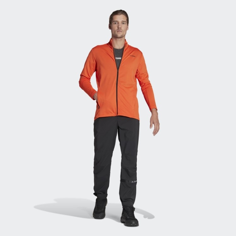 Jaqueta De Lã Laranja Terrex Multi Primegreen Com Zíper Completo Adidas