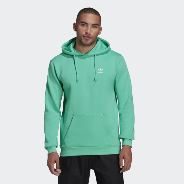 Moletom Com Capuz Adicolor Essentials Trefoil Verde De Alta Resolução Adidas