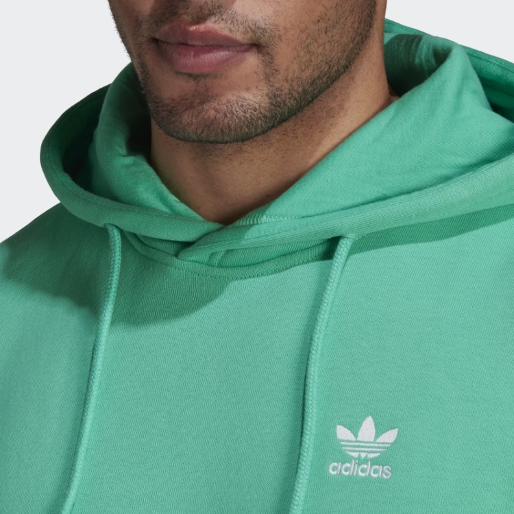 Moletom Com Capuz Adicolor Essentials Trefoil Verde De Alta Resolução Adidas