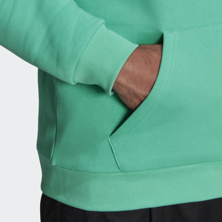 Moletom Com Capuz Adicolor Essentials Trefoil Verde De Alta Resolução Adidas
