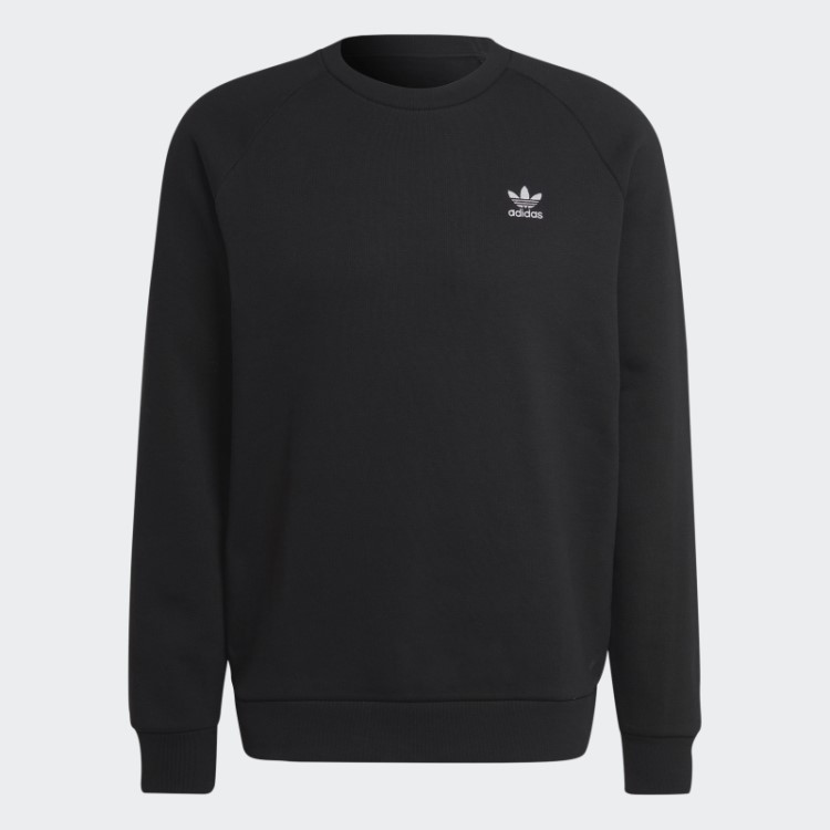 Moletom Gola Careca Trefoil Essentials Adidas Preto