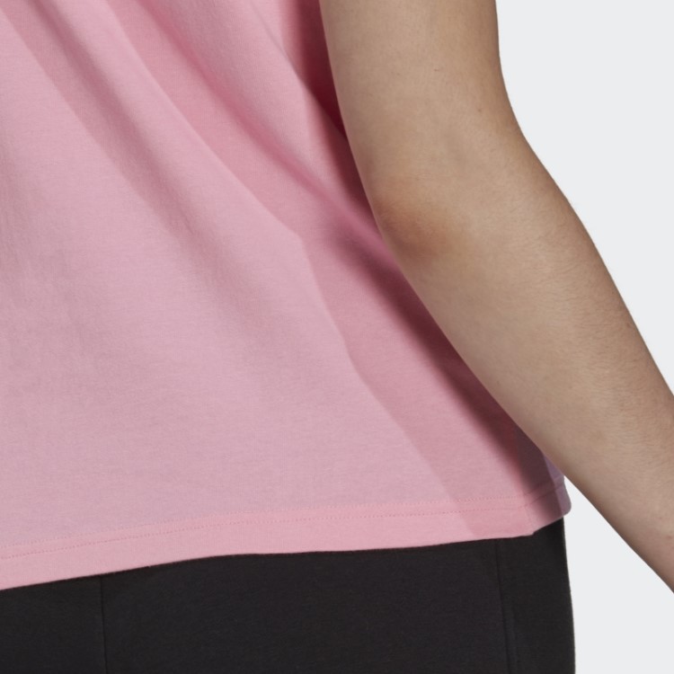 Camiseta Regular Com Estampa Allover Rosa Adidas