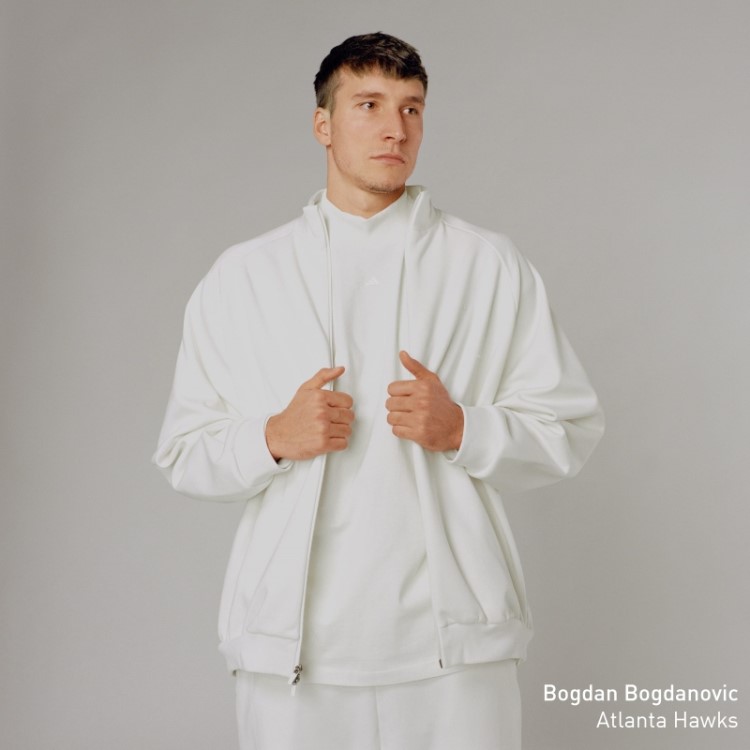 Jaqueta De Basquete Adidas Fashion Branca