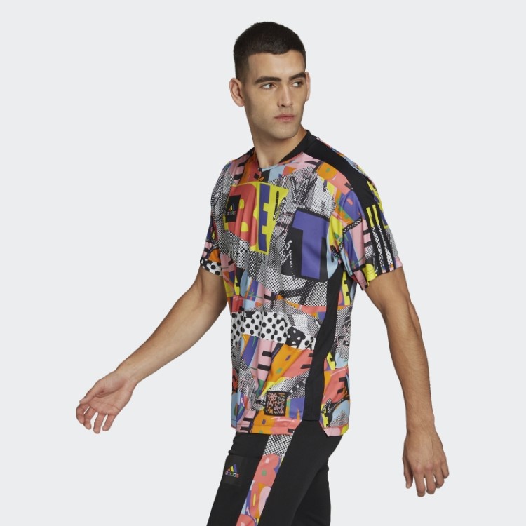 Camisa De Gênero Neutro Tiro Orgulho Adidas Multicolor