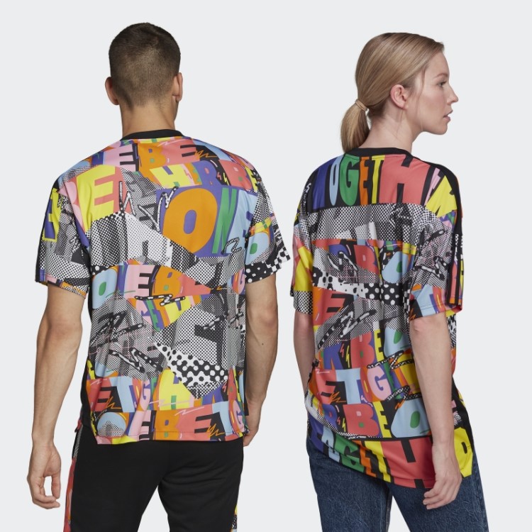 Camisa De Gênero Neutro Tiro Orgulho Adidas Multicolor