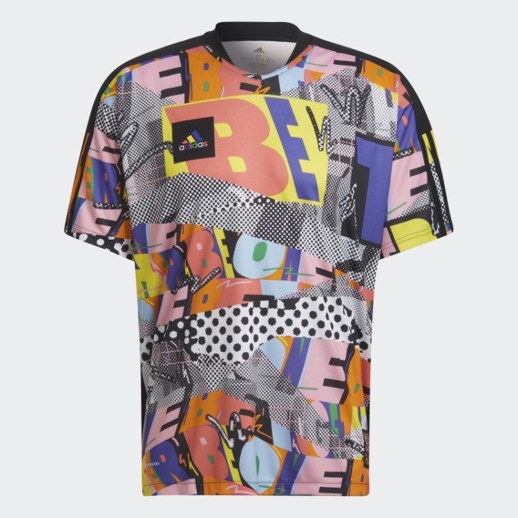 Camisa De Gênero Neutro Tiro Orgulho Adidas Multicolor