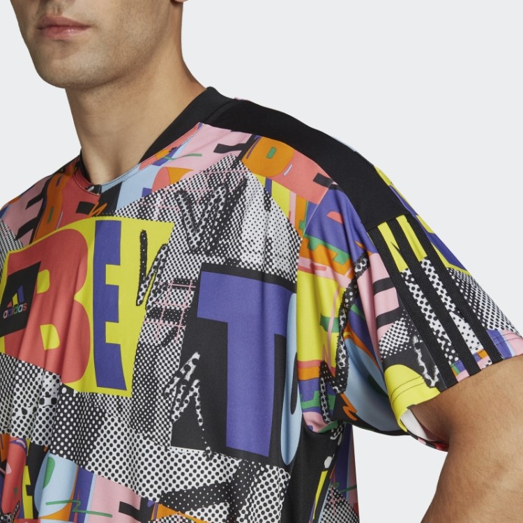 Camisa De Gênero Neutro Tiro Orgulho Adidas Multicolor