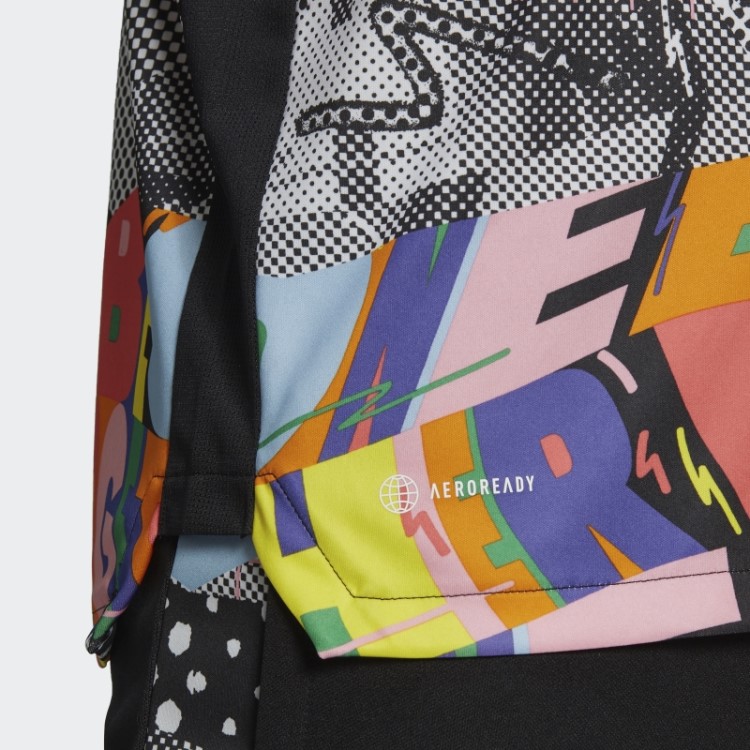 Camisa De Gênero Neutro Tiro Orgulho Adidas Multicolor
