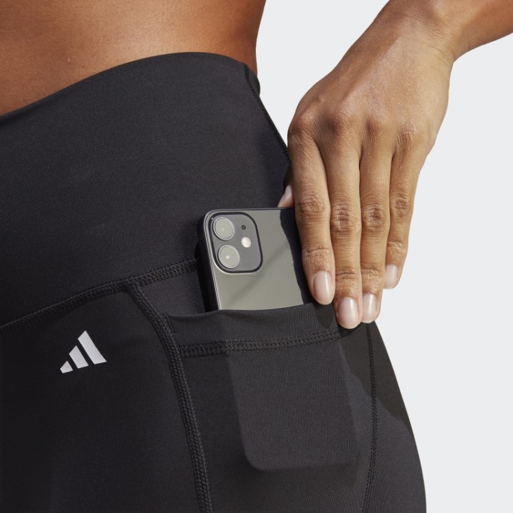 Legging Preta Optime Stash Bolso Cintura Alta 3/4 Adidas