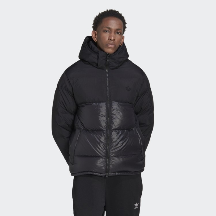 Jaqueta Puffer Com Capuz Regen Preta Adidas