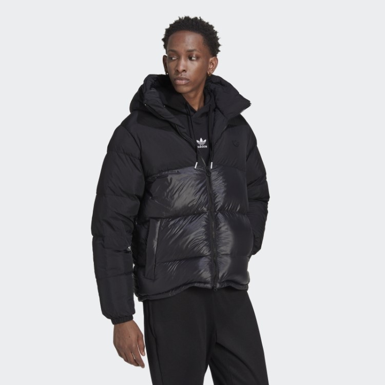 Jaqueta Puffer Com Capuz Regen Preta Adidas