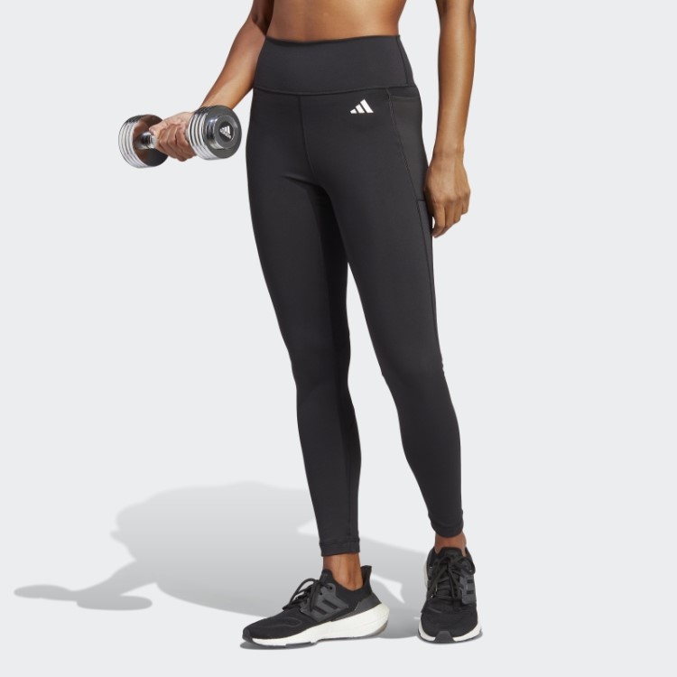Leggings 7/8 De Alta Intensidade Adidas Black Train Essentials