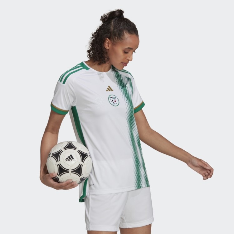 Camisa Branca Adidas Algéria 22 Em Casa