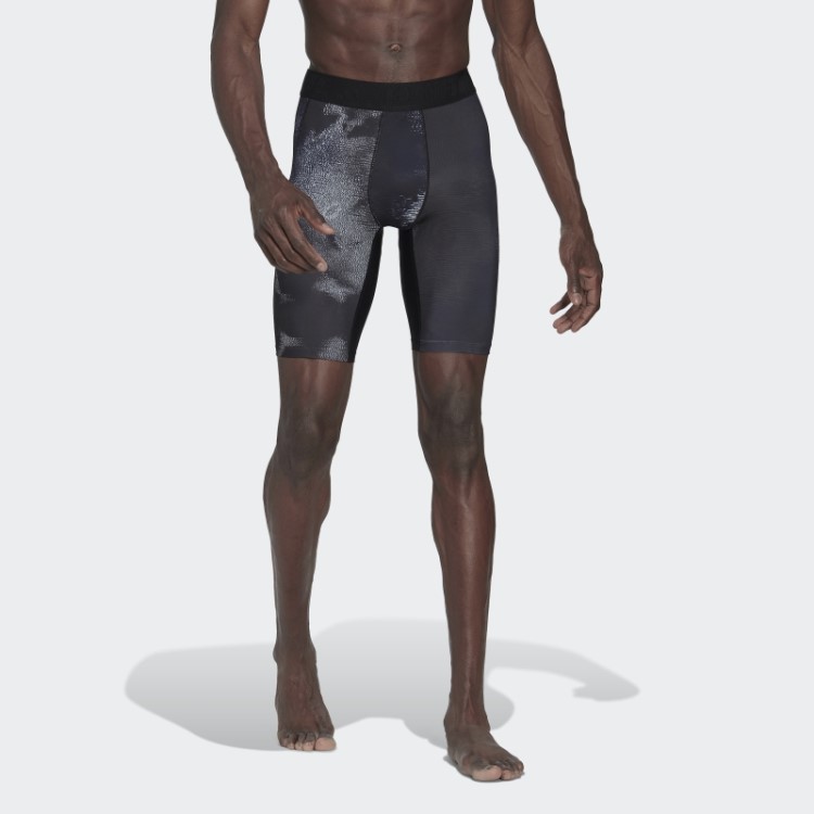Meia-calça De Treino Allover Multicolorida Adidas Techfit