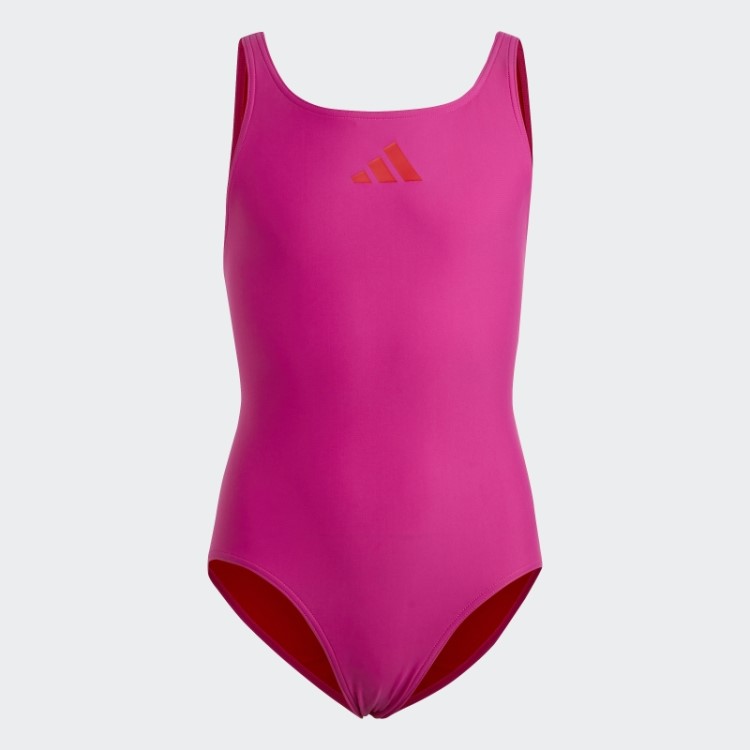 Maiô Fúcsia Sólido Logo Pequeno Adidas