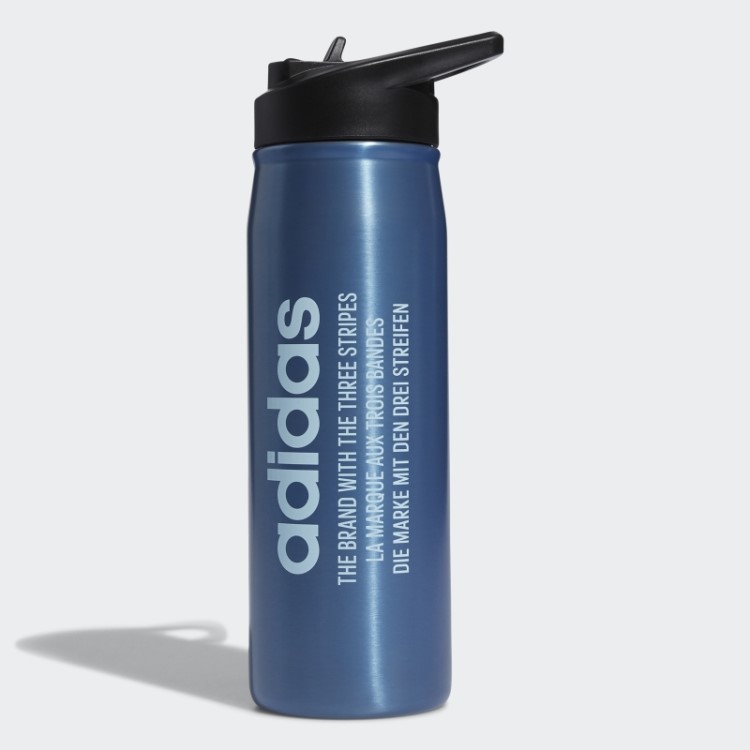 Garrafa De Palha De Aço Azul Adidas 600 Ml