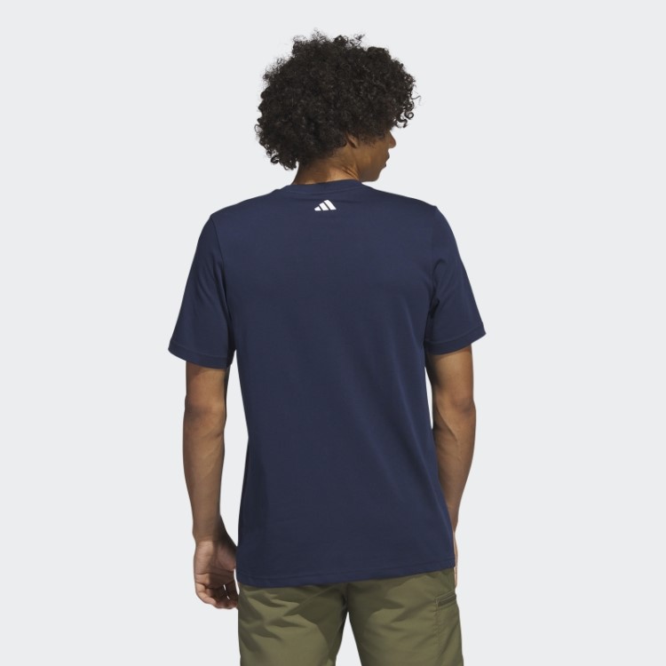 Camiseta De Golfe Azul Marinho Adidas