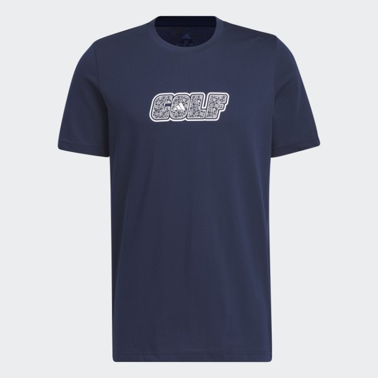 Camiseta De Golfe Azul Marinho Adidas