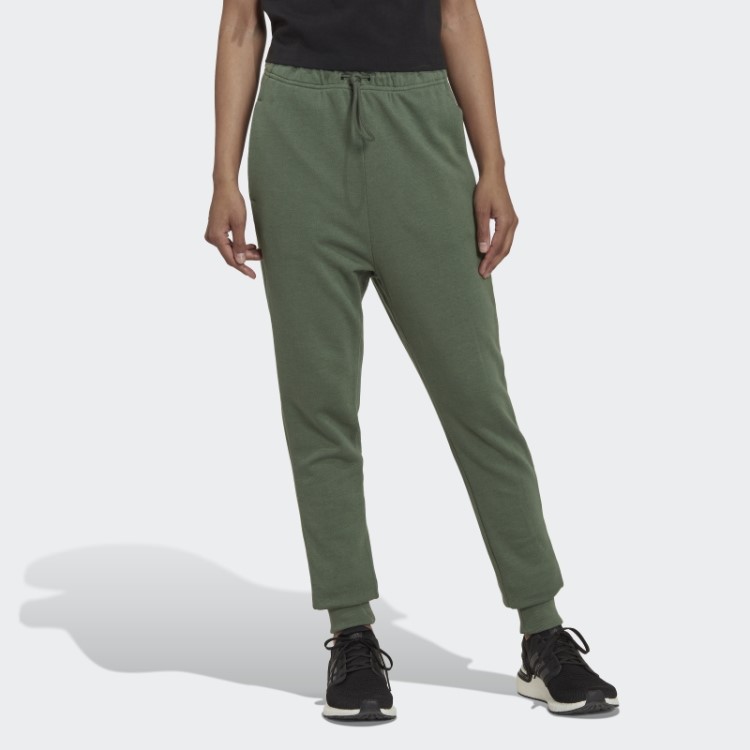 Calça Cintura Alta Studio Lounge Adidas Green Oxide