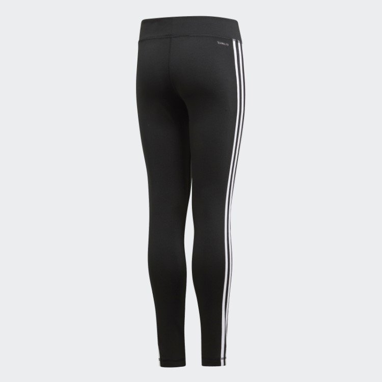 Meia-calça Preta Para Equipamento De Treino Com As Três Listras Adidas
