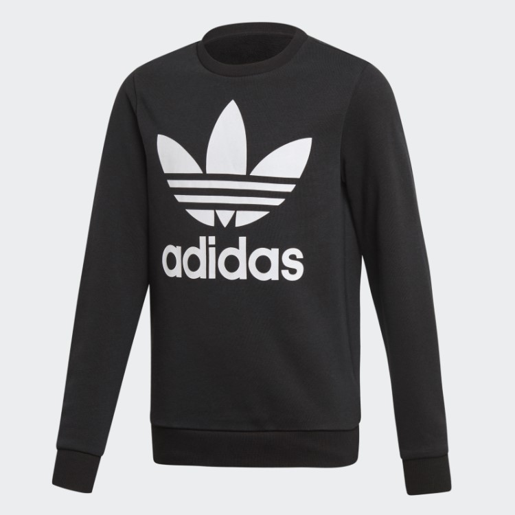 Moletom Branco Adidas Trefoil Crew