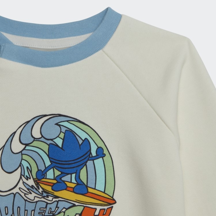 Conjunto Branco Da Equipe Com Estampa Gráfica Adidas