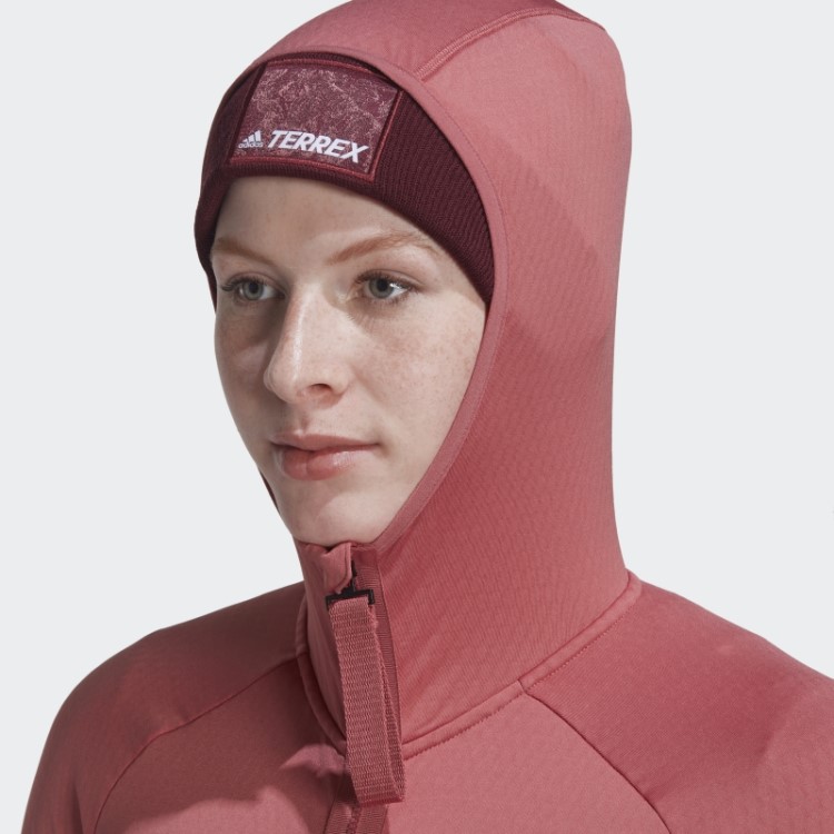 Terrex Tech Flooce Leve Jaqueta De Caminhada Com Capuz Adidas Vermelho