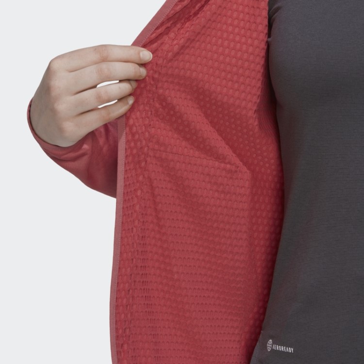 Terrex Tech Flooce Leve Jaqueta De Caminhada Com Capuz Adidas Vermelho