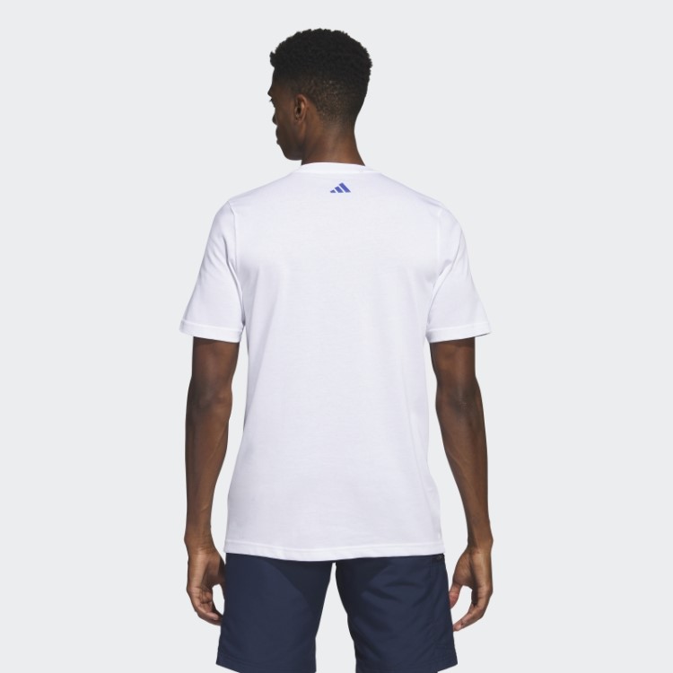 Camiseta De Golfe Branca Adidas