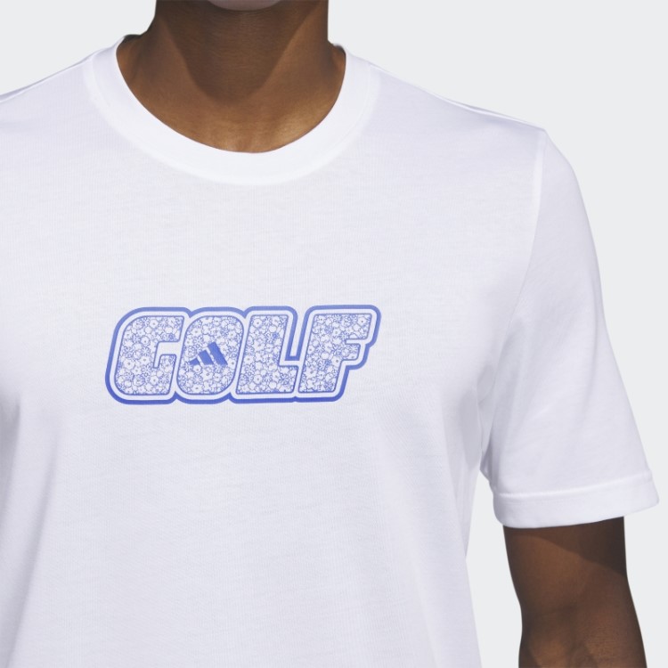 Camiseta De Golfe Branca Adidas