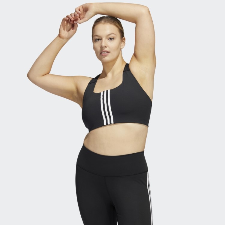 Sutiã Adidas Powerimpact Training De Suporte Médio (tamanho Grande) Moda Preta