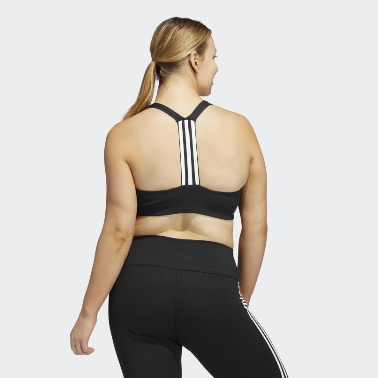 Sutiã Preto Adidas Powerimpact Training De Suporte Médio (tamanho Grande)