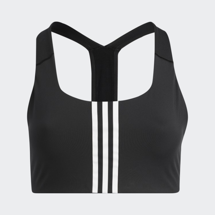 Sutiã Preto Adidas Powerimpact Training De Suporte Médio (tamanho Grande)