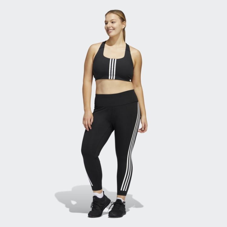 Sutiã Preto Adidas Powerimpact Training De Suporte Médio (tamanho Grande)