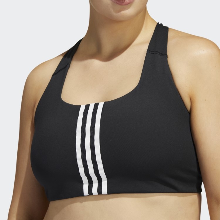 Sutiã Preto Adidas Powerimpact Training De Suporte Médio (tamanho Grande)