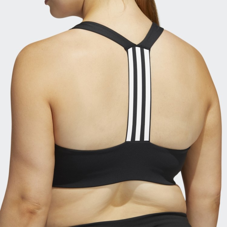 Sutiã Preto Adidas Powerimpact Training De Suporte Médio (tamanho Grande)