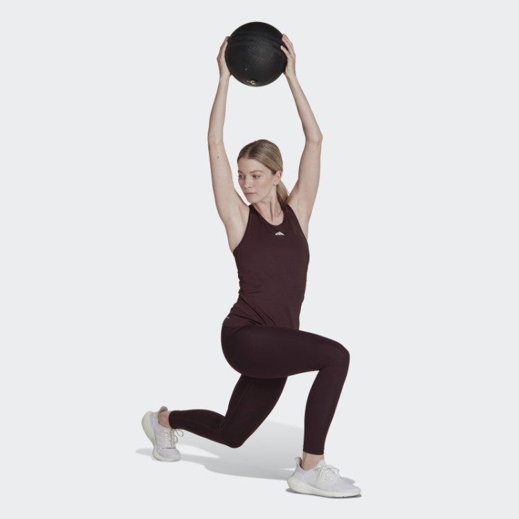 Regata De Treino Marrom Techfit Com Costas Nadador Adidas