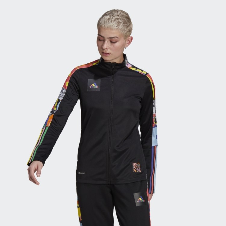 Jaqueta Preta Adidas Tiro Orgulho