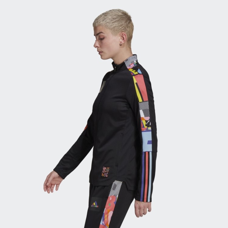 Jaqueta Preta Adidas Tiro Orgulho