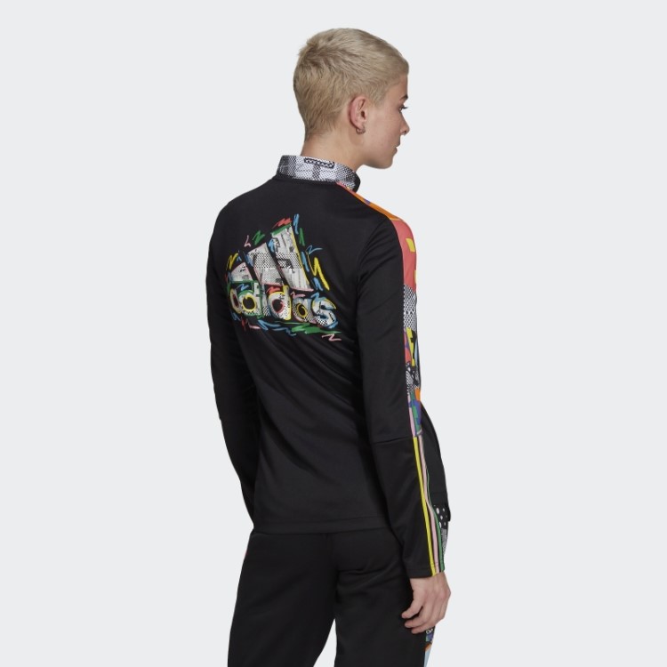 Jaqueta Preta Adidas Tiro Orgulho