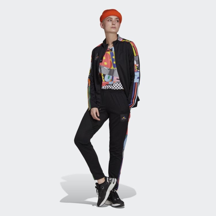 Jaqueta Preta Adidas Tiro Orgulho