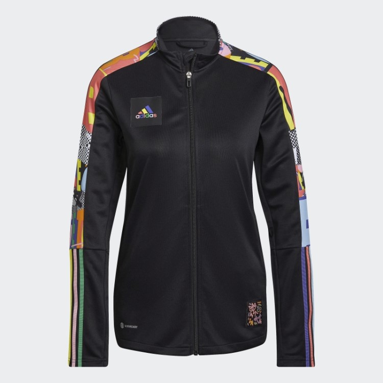 Jaqueta Preta Adidas Tiro Orgulho