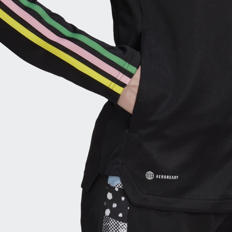 Jaqueta Preta Adidas Tiro Orgulho