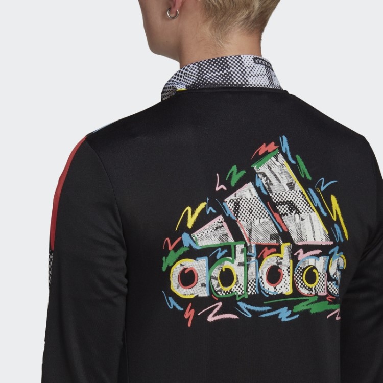 Jaqueta Preta Adidas Tiro Orgulho