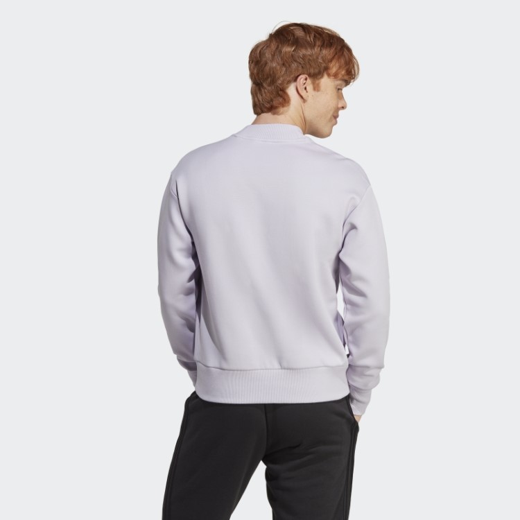 Adidas Future Icons Badge Of Sport Crew Sweatshirt Silver Dawn